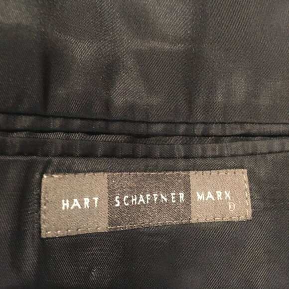 HART SCHAFFNER & MARX Blue Wool Plaid Blazer Sport Coat Jacket Men's 44L NWT - Picture 9 of 10